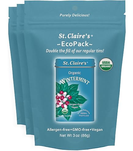 Amazon.com : St. Claire's Organic Spearmints – EcoPack 3 oz